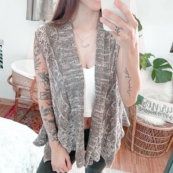 Anthropologie Moth Laverna Knit Sweater Vest - Picture 2 of 7